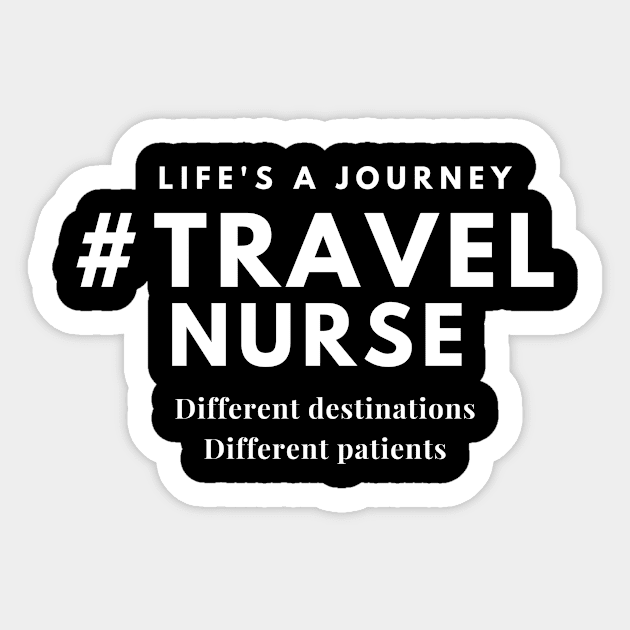 Travel Nurse Journey Sticker by Puji Designs